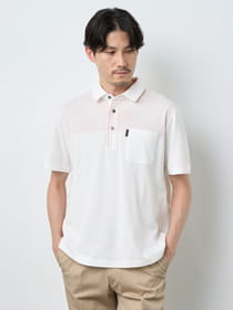 【早割30%OFF対象】幾何学プリント半袖ポロシャツ