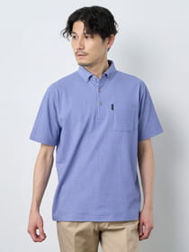 【早割30%OFF対象】サッカーストライプ半袖ポロシャツ