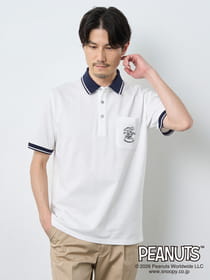 ＰＥＡＮＵＴＳ刺繍半袖ポロシャツ