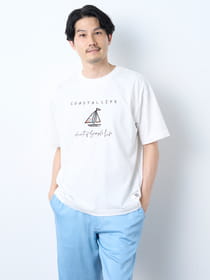 リラックスフィットヨットプリント半袖Ｔシャツ