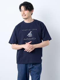 リラックスフィットヨットプリント半袖Ｔシャツ