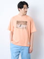 リラックスフィットシーサイドウォークプリント半袖Ｔシャツ