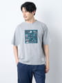 リラックスフィットイラストプリント半袖Ｔシャツ