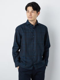 播州生地ランダムチェックシャツ