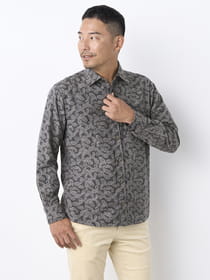 【早割30%OFF対象】播州生地ペイズリージャカードシャツ