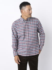 【早割30%OFF対象】播州生地ピーチチェックシャツ