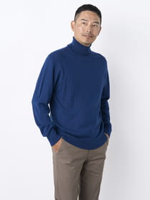 【早割30%OFF対象】タートルネックウォッシャブルニット