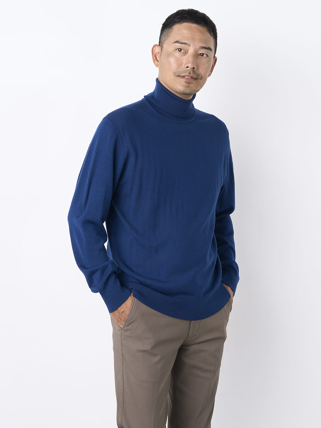 【早割30%OFF対象】タートルネックウォッシャブルニット