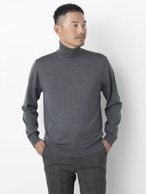 【早割30%OFF対象】タートルネックウォッシャブルニット