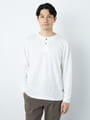 ワッフルヘンリーネックＴシャツ