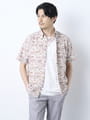 【キングサイズ】ロンドンシティプリント半袖シャツ/ MADE WITH LIBERTY FABRIC