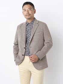 【早割30%OFF対象】【ＫＩＮＧ】尾州生地ツイードラペルジャケット