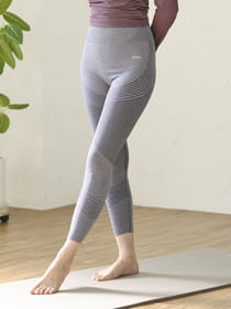 配色桃尻レギンス/アンクル丈