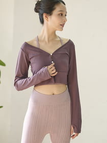 フィットクロップドカーデ