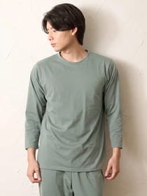 長袖リカバリーダブルニットTシャツ