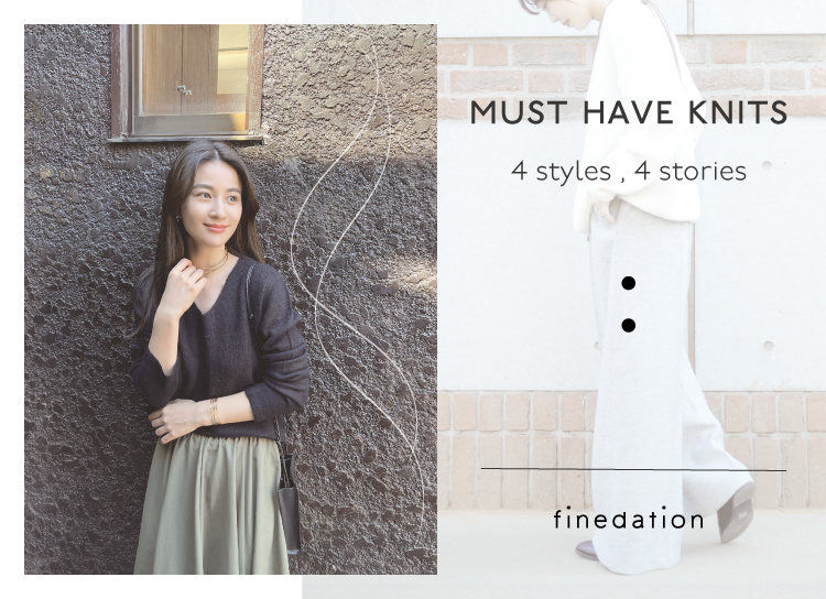 【 finedation 】 MUST HAVE KNITS