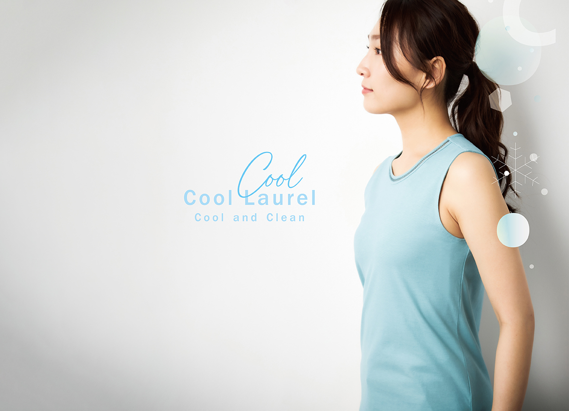 【シンプルライフ】《レディス》 COOL LAUREL / 接触冷感 Cool and Clean
