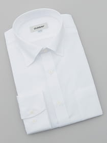 【スナップダウン】【首回り×裄丈サイズ】ツイルホワイトドレスシャツ