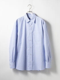 グラフチェックシャツ/ブルー